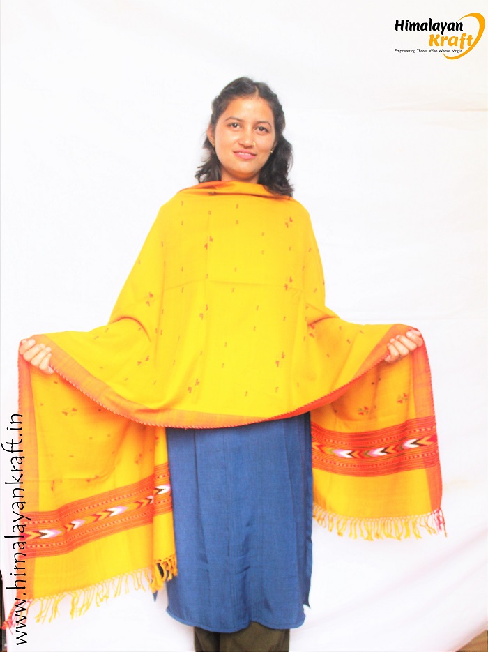 HimalayanKraft Kullu Woolen Winter Wear Long Jacket for Women, Girls